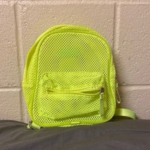 Forever 21 Neon Mesh Mini Backpack